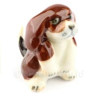 Puppenhaus Miniatur Keramik Betteln Beagle Welpen