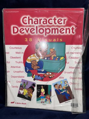A Beka Character Development 38  Visuals PreK Kindergarten Christian Laminated