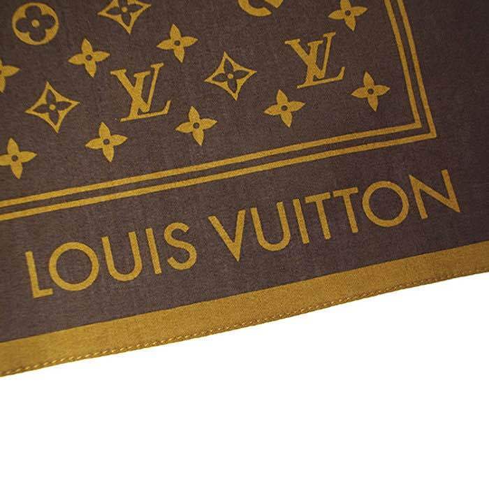 Supreme x Louis Vuitton LV Monogram Bandana Scarf Brown 100