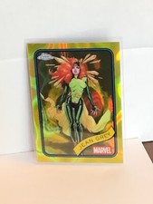 2025 Topps Chrome Marvel #94 Yellow Lava Refractor Nice Jean Grey
