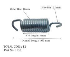 Extention Spring Various Stand Tension Expanding Spring 66mm Long Spring @UK