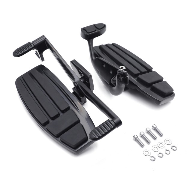 Black Driver Foot Board Floorboard Kit For Honda Goldwing GL1800 F6B