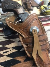 Hand Made Western Holster For Colt Or Ruger Revolver Hand Tooled.