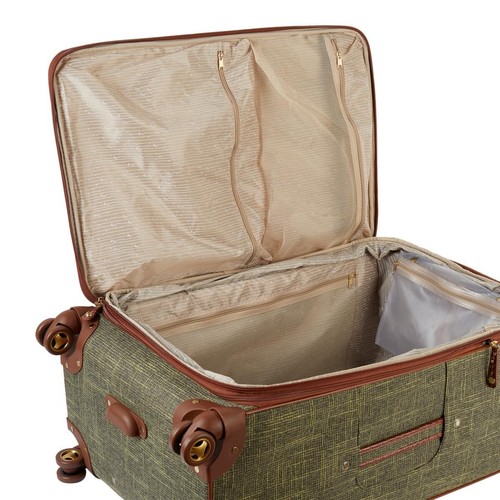*Samantha Brown Vintage Tweed 26" Spinner Luggage - Black - Picture 5 of 6