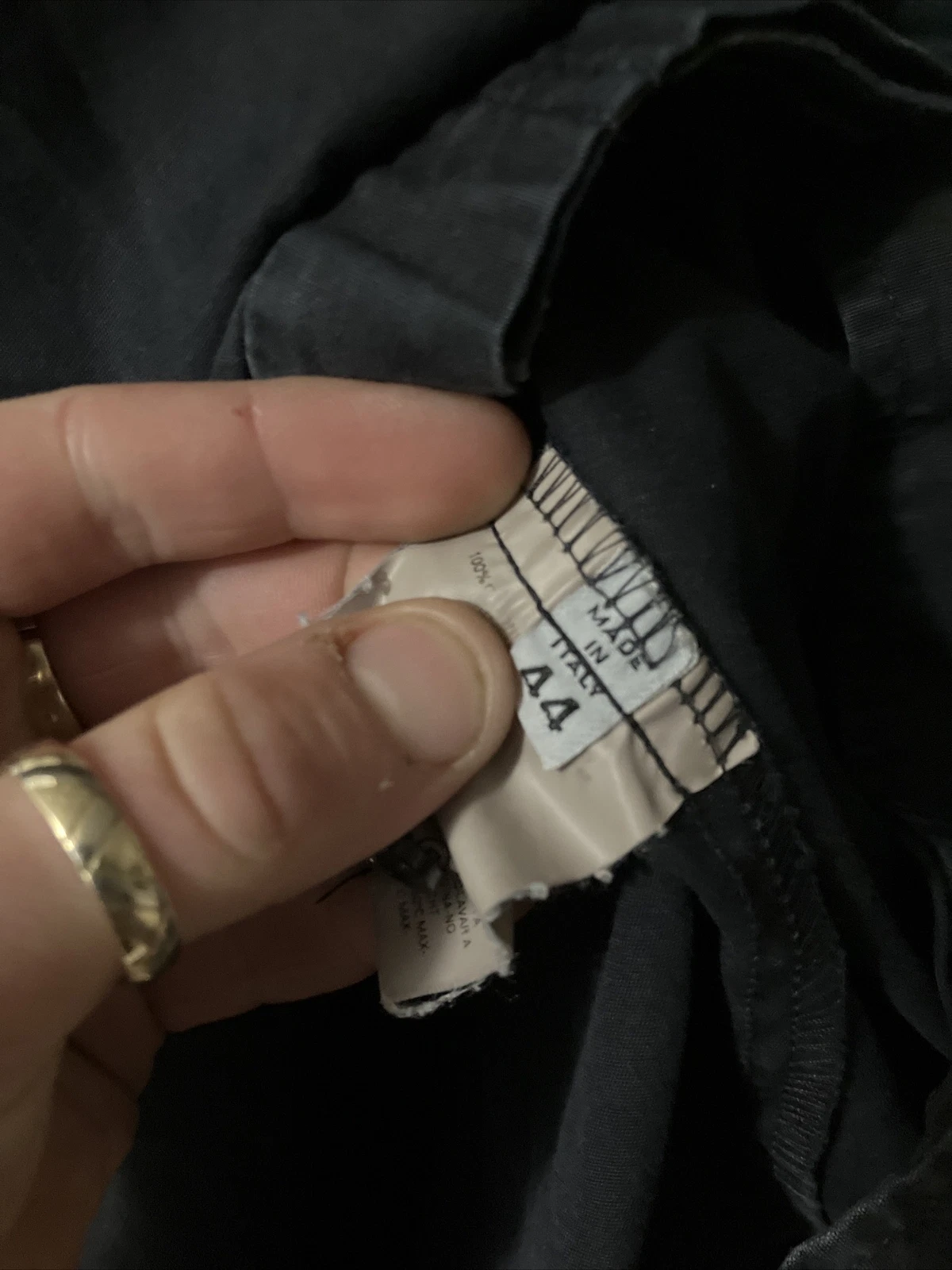 Abito sopra camicia donna Maison Maison Margiela nero lungo vestibilità ampia taglia 44