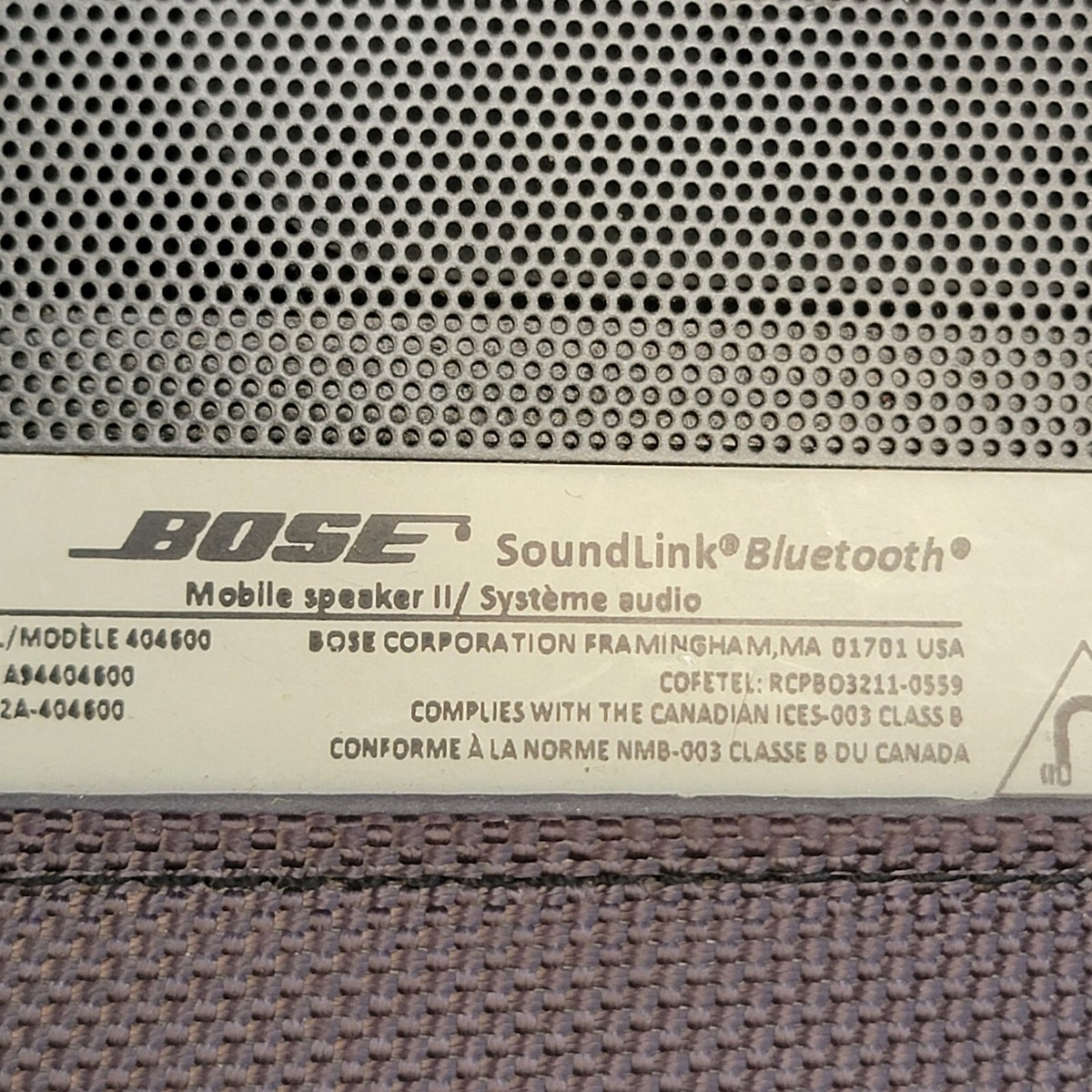 BOSE　ボーズ　SoundLIink mobile speaker Ⅱ Amazon.com: SoundLink Bluetooth Mobile Speaker II – Nylon