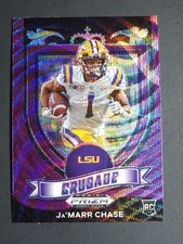 2021 PANINI PRIZM CRUSADE PURPLE WAVE #162 JA'MARR CHASE RC BENGALS NRMT/MINT