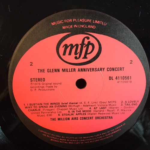 The Million Airs Concert Orchestra* - Glenn Miller Anniversary Concert - Reco... - Bild 4 von 6