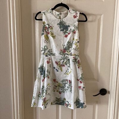 Gap Fit & Flare Brunch Dress Surplice Pockets Formal Garden Party Chic Size 0