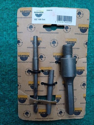 Samedia DSZ 100 Set Adapter 6-kant Zentrierbohrer/Austreibkeil 390016 Top