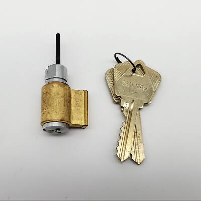 Arrow Lock Cylinder 15HC Satin Chrome Hotel Function Key in Knob E Keyway 5 Pin
