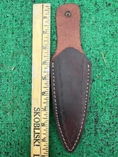 EDC Handmade Fixed Blade Leather Dagger  Knife Sheath Holster