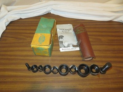 Greenlee Knockout Punch Set  No. 735 w/Original Box &  Instructions