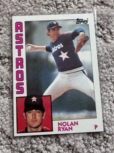 1984 TOPPS RAW BASEBALL CARD HOF NOLAN RYAN HOUSTON ASTROS