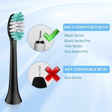 Replacement Brush Heads Compatible with Aquasonic Black Series - 8 Pack Electric