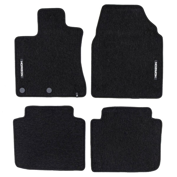Velours FußMatten FüR Nissan Qashqai+2 I 2006-2013 Autoteppich Schwarz 4 Tlg-image
