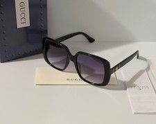 Gucci GG0632SA Women Square Sunglasses Black Violet Gradient 56mm Ships Same Day