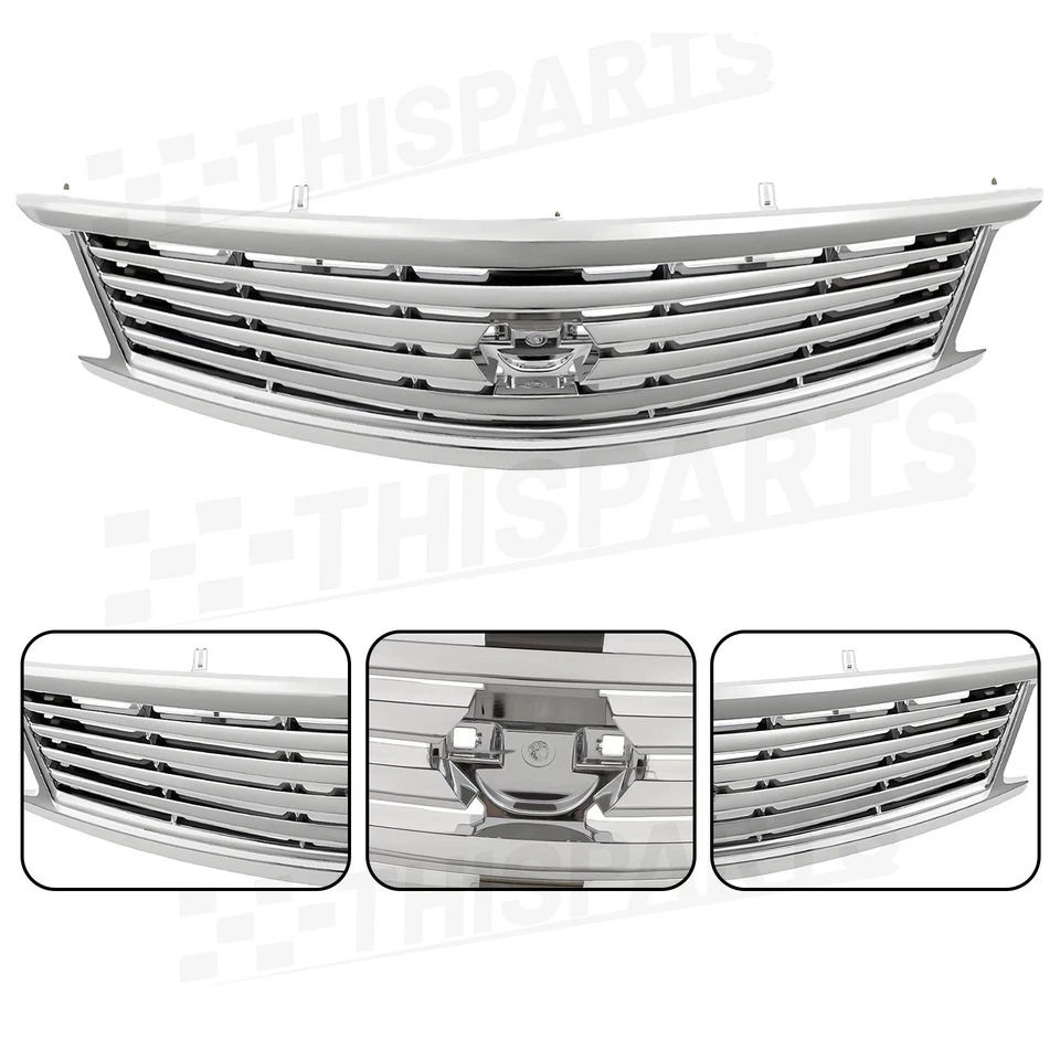 Front Bumper Upper Lower Grille Fog Lights For 2010-2013 Infiniti G37 11-12 G25 Foto 4 de 4
