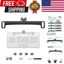 Universal Car Rear View Camera License Plate Bracket, Upgraded Full Stainless...