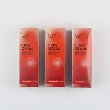 LUV Health Flow Drops-Adaptogen Mushroom Blend-Peach Watermelon Flavor 1-3pack 