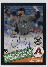 2020 Topps 1985 Topps Baseball Auto Black 11/199 Alex Young #85A-AY Auto 14tz