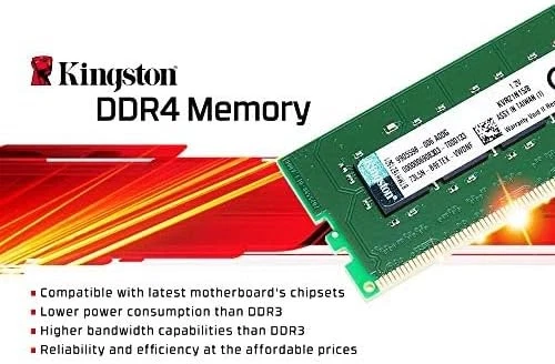 Kingston ValueRAM 16GB 2666MT/s DDR4 Non-ECC CL19 DIMM 2Rx8 1.2V KVR26N19D8/16 D - Image 2 of 4