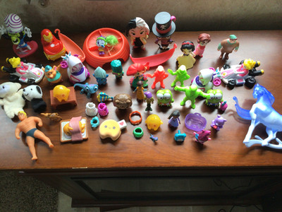 Huge Lot Of Small Toys Figurines Random Lot Various Characters