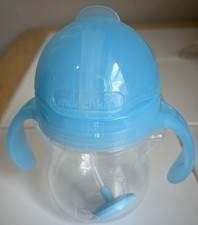 Munchkin-Click-Lock-Weighted-Straw-Cup-7oz Blue Color