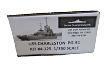 Iron Shipwrights 4-125 USS Charleston PG-51 Gun Boat Resin Brass Model Kit 1/350