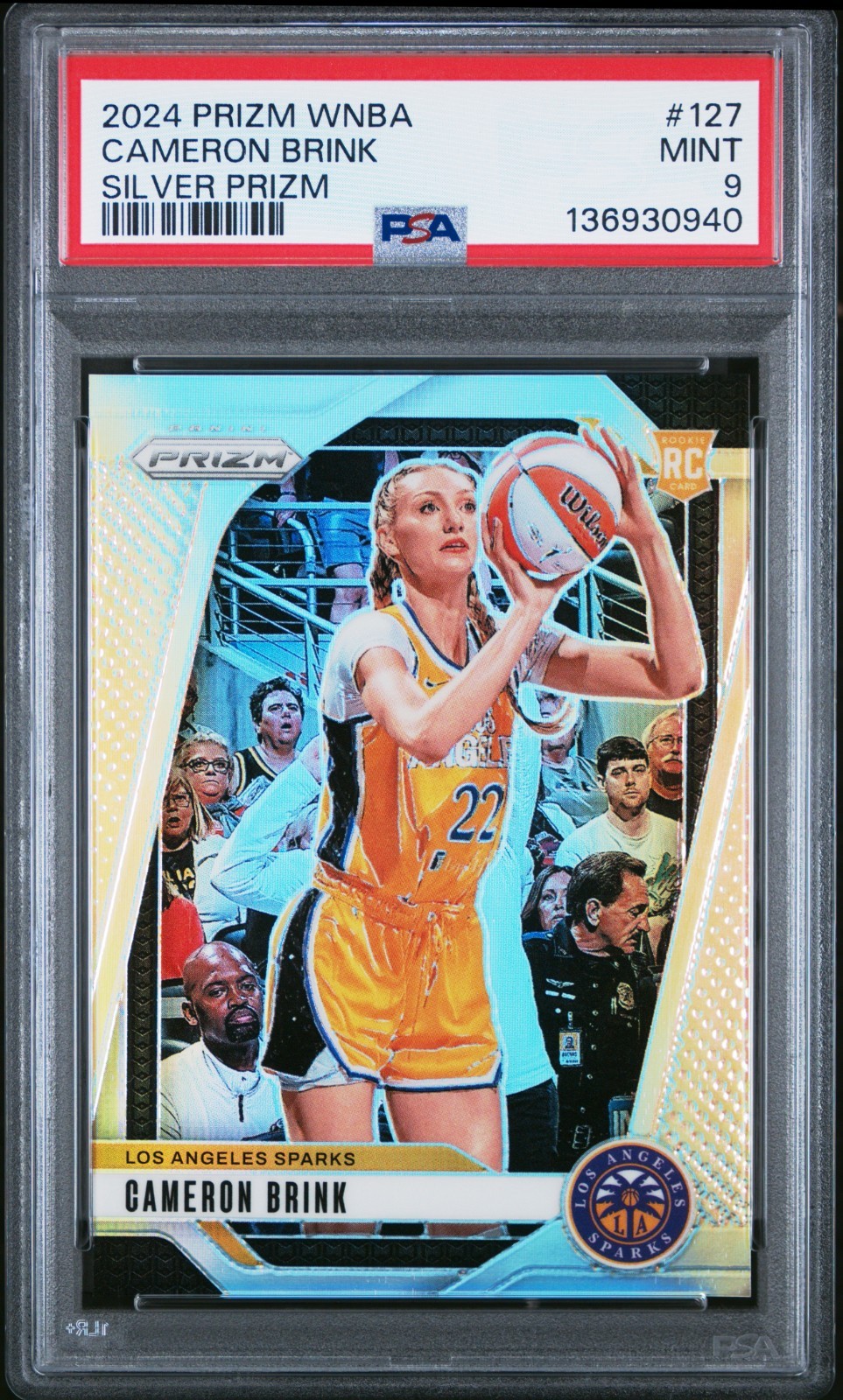 2024 Panini Prizm WNBA CAMERON BRINK RC Rookie Silver Prizm #127 PSA 9