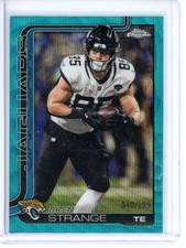 Brenton Strange Aqua Wave Refractor /199 2025 Topps Chrome #137