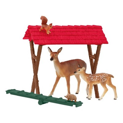 SCHLEICH 42658 - FARM WORLD Fütterung d. Waldtiere Spielset Mehrfarbig