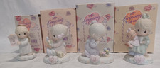 LOT OF 4 PRECIOUS MOMENTS GROWING IN GRACE FIGURINES INFANT~2~3~4 W/ORG BOXES