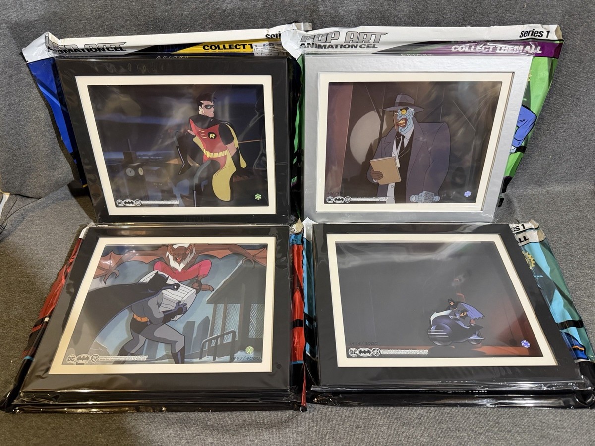 Batman The Animated Series Pop Art Framed Animation Cels Set of 4 