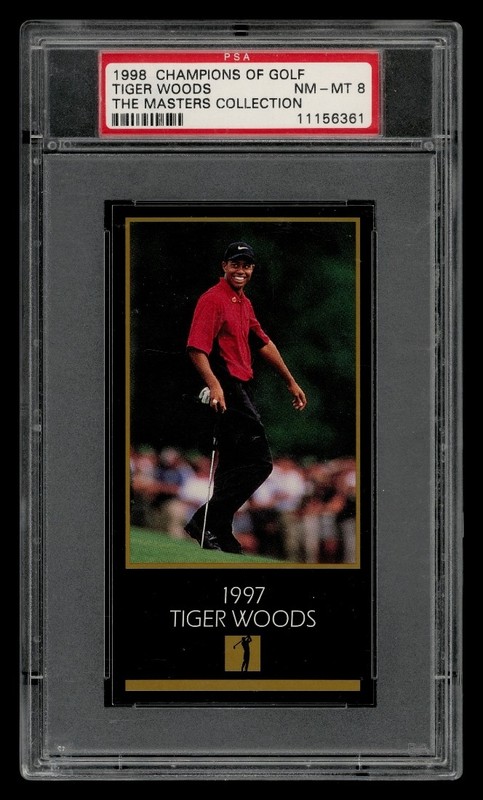 1998 Champions Of Golf Masters Collection: Tiger Woods PSA 8 NM-MT
