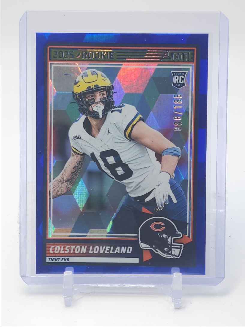 COLSTON LOVELAND 2025 SCORE ROOKIE CUBIC CHICAGO BEARS #31 RC /185 Q3976