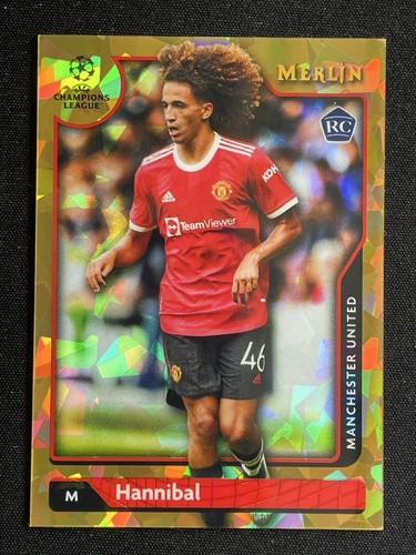 Hannibal 2021-22 Topps Merlin UCL Gold Atomic Refractor RC /50 #55