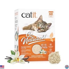 Lightweight Flushable Cat Litter, Pea Husk Clumping, Dust Free, Odor Control,