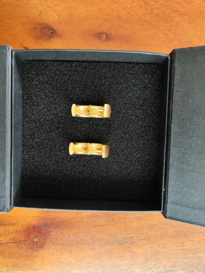 Creolen 750 / 18 K Gelbgold Ohrringe massiv neu Goldschmiedearbeit - Bild 4 von 4