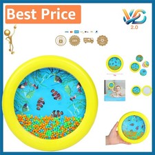 Ocean Drum Wave Bead Drums for Kids   Sea Sound Musical Educational Toy, Yellow