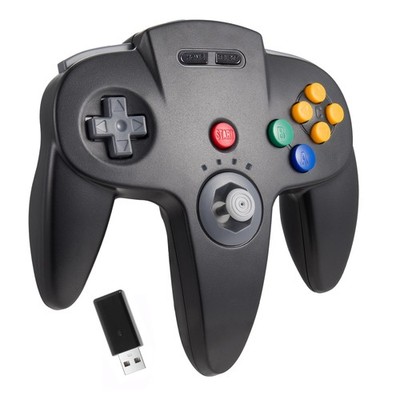 N64 Wireless USB Controller for Switch System Games, 2.4ghz Rechargeable Wire...