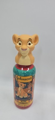 Vtg. (Only) Kiara & Kovu Lion King Johnson & Johnson Bubble Bath 11oz NOS Rare