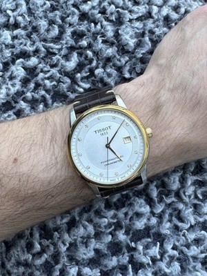 Tissot Luxury Powermatic 80 COSC Automatic Two-Tone Diamond T