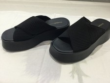 River Island Black Mule Sandals Platform size 5/38