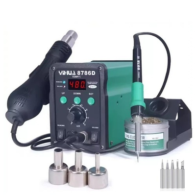#ad YIHUA 2 in 1 Soldering Station Digital Hot Air Gun Desoldering Rework Station $49.49