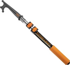 Boat Hook for Docking with Telescoping Extension 3 feet, Black and Orange