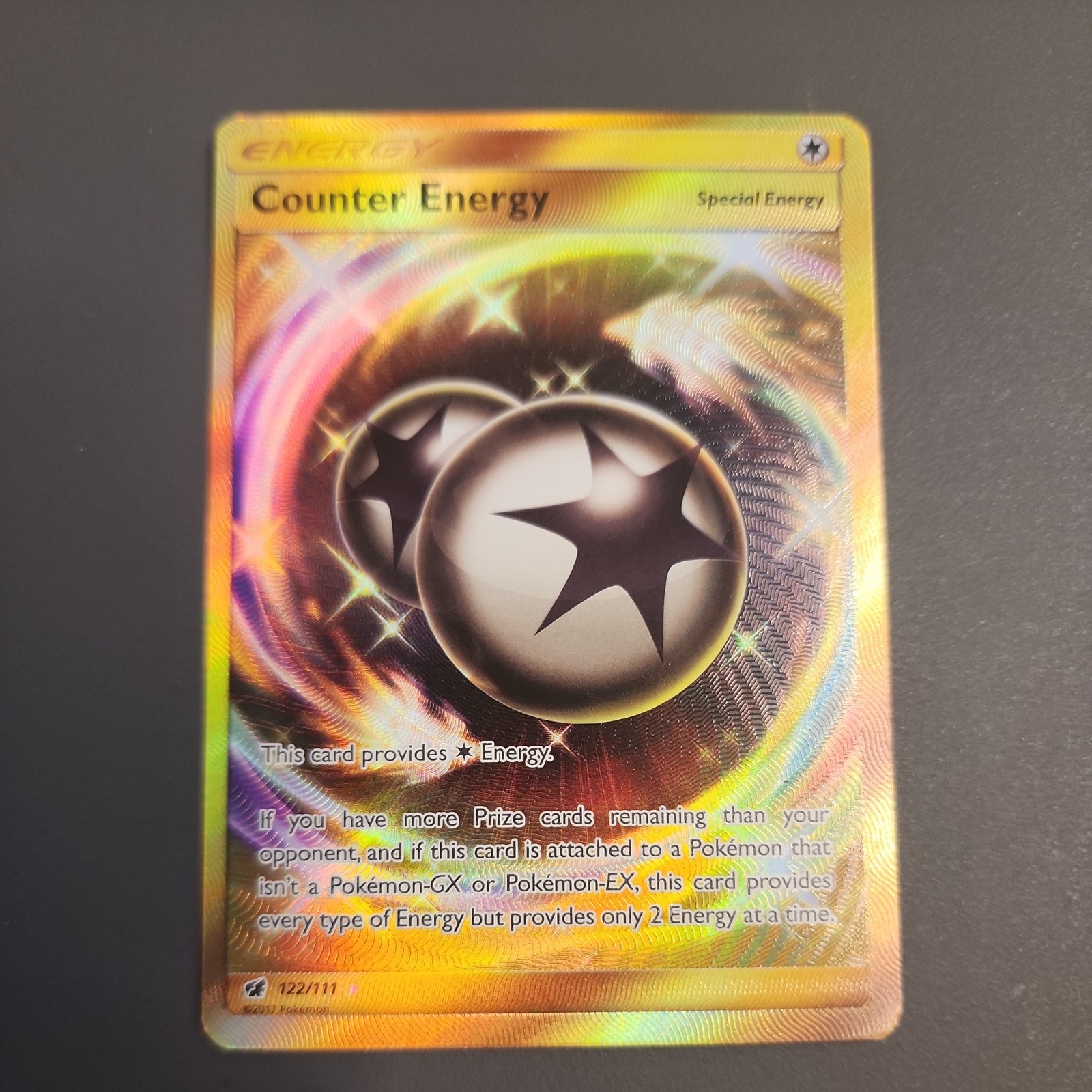 Pokémon TCG Counter Energy Crimson Invasion 122/111 Holo Secret Rare NM/M