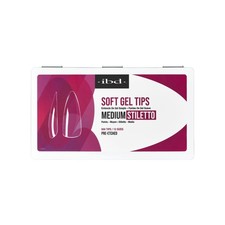 IBD Clear Soft Gel Tips - Medium Stiletto, 50...