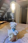 Vintage Ceramic Lamb Lamp Rewired Original Hardware Included Works Animal MCM — photo 1
