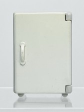 Retro White Refrigerator Miniature Dollhouse Toy Furniture Vtg Kitchen